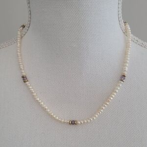Pearl and Amethyst Necklace